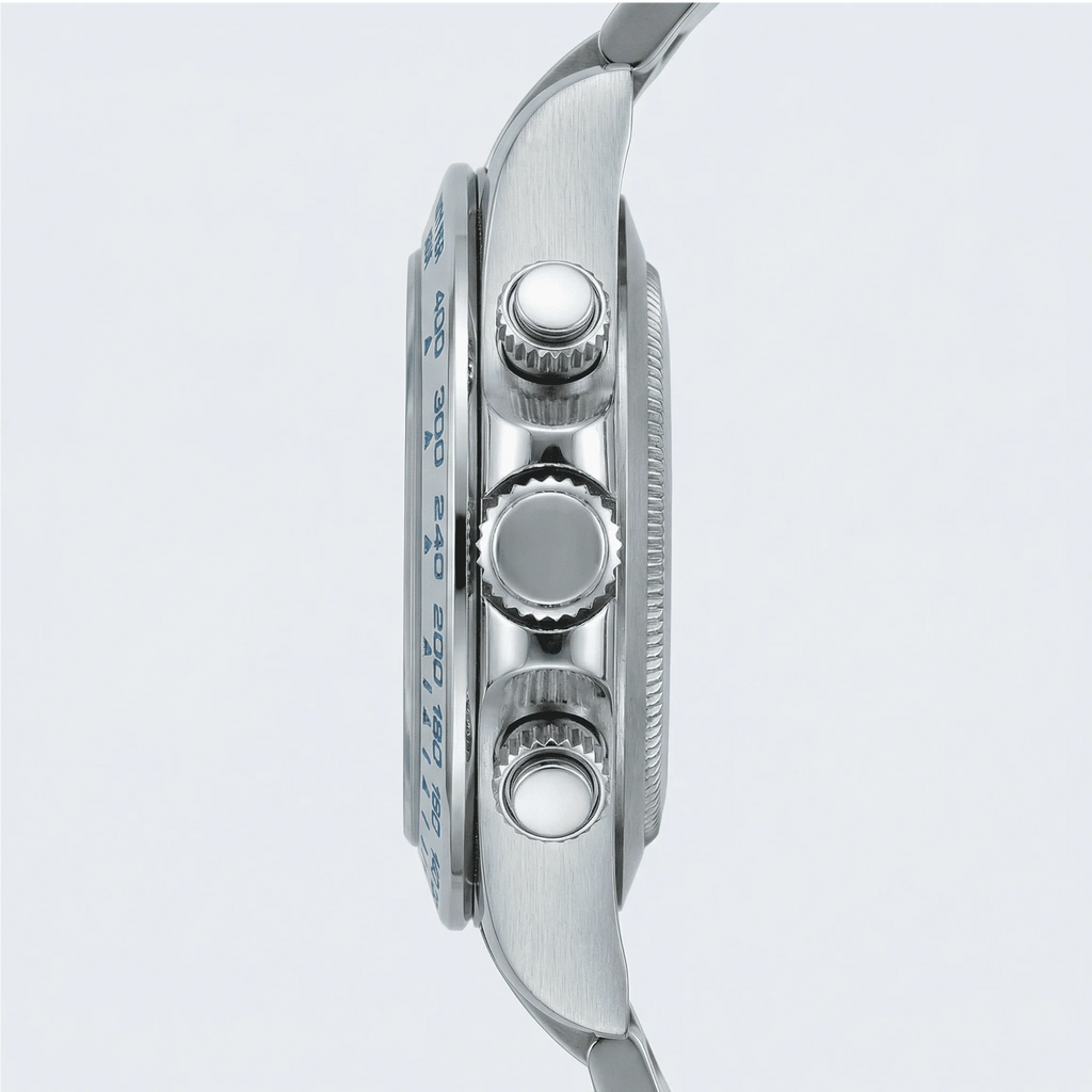 Angled presentation of a sleek minimalist watch, a premium dress watch for men.