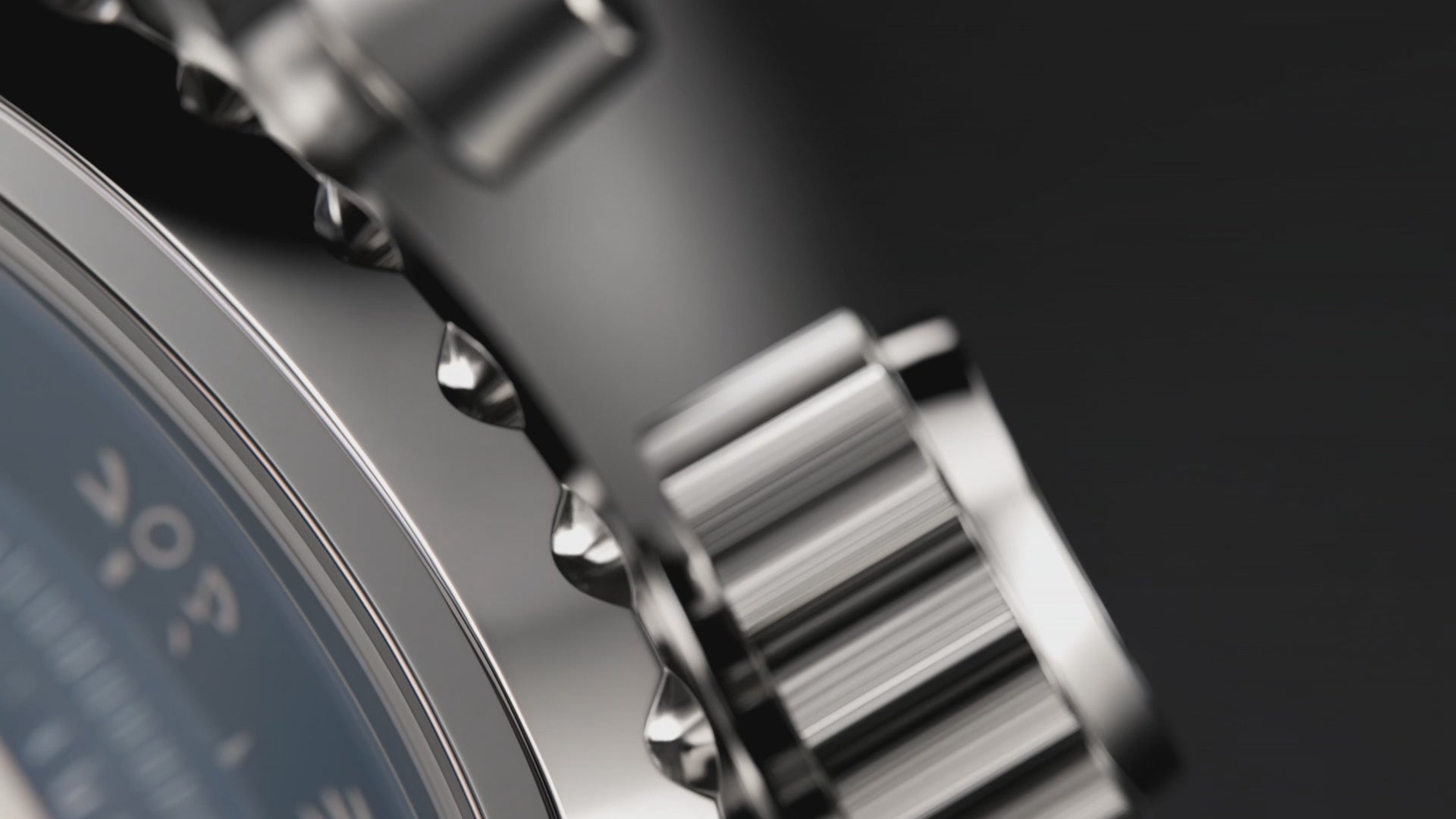 Valerius Blue Silver Stainless Steel Dress bracelet watch for men .