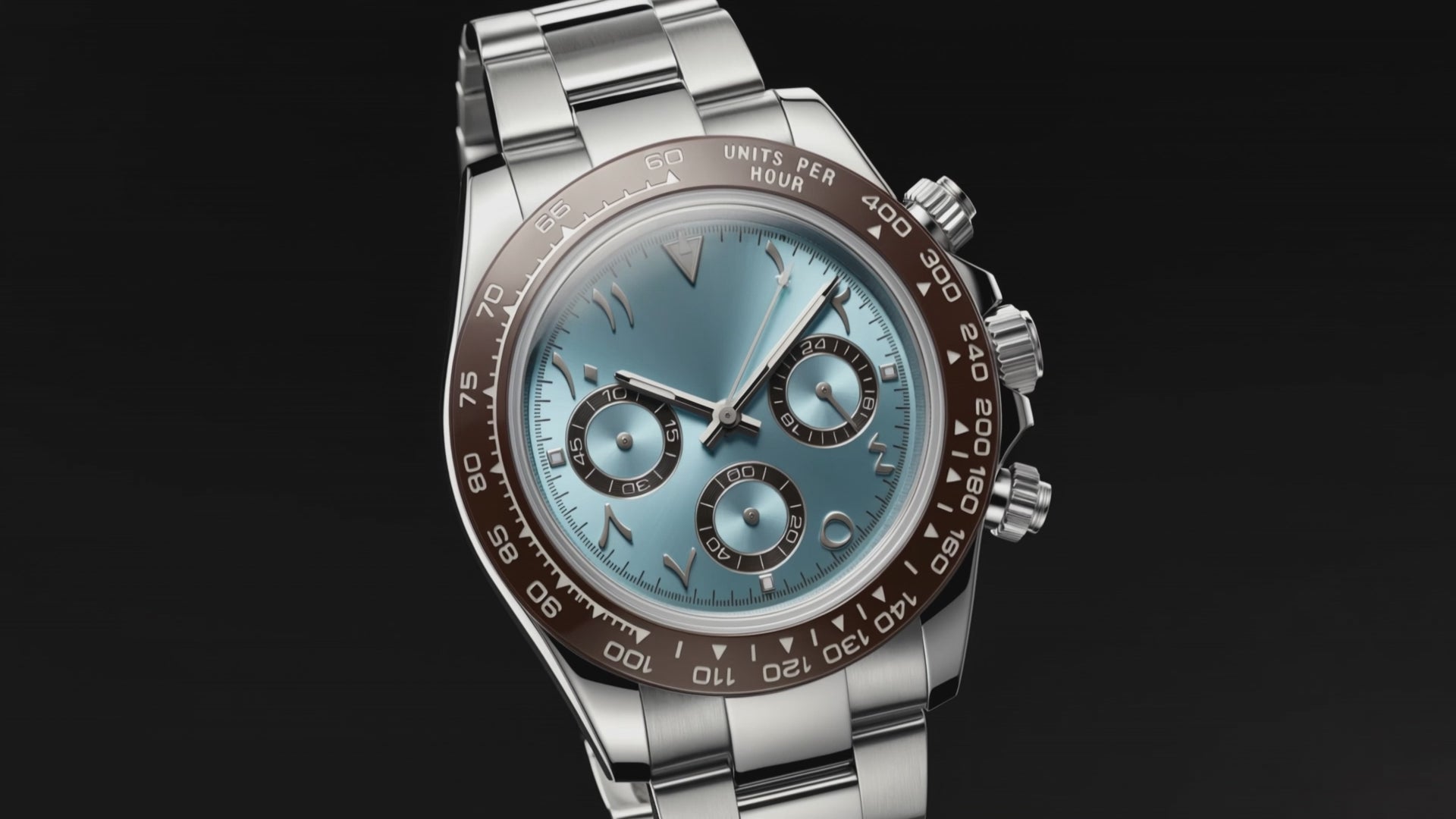 Mercer Minimalist Arabic Dial M Black watch arabic numerals .