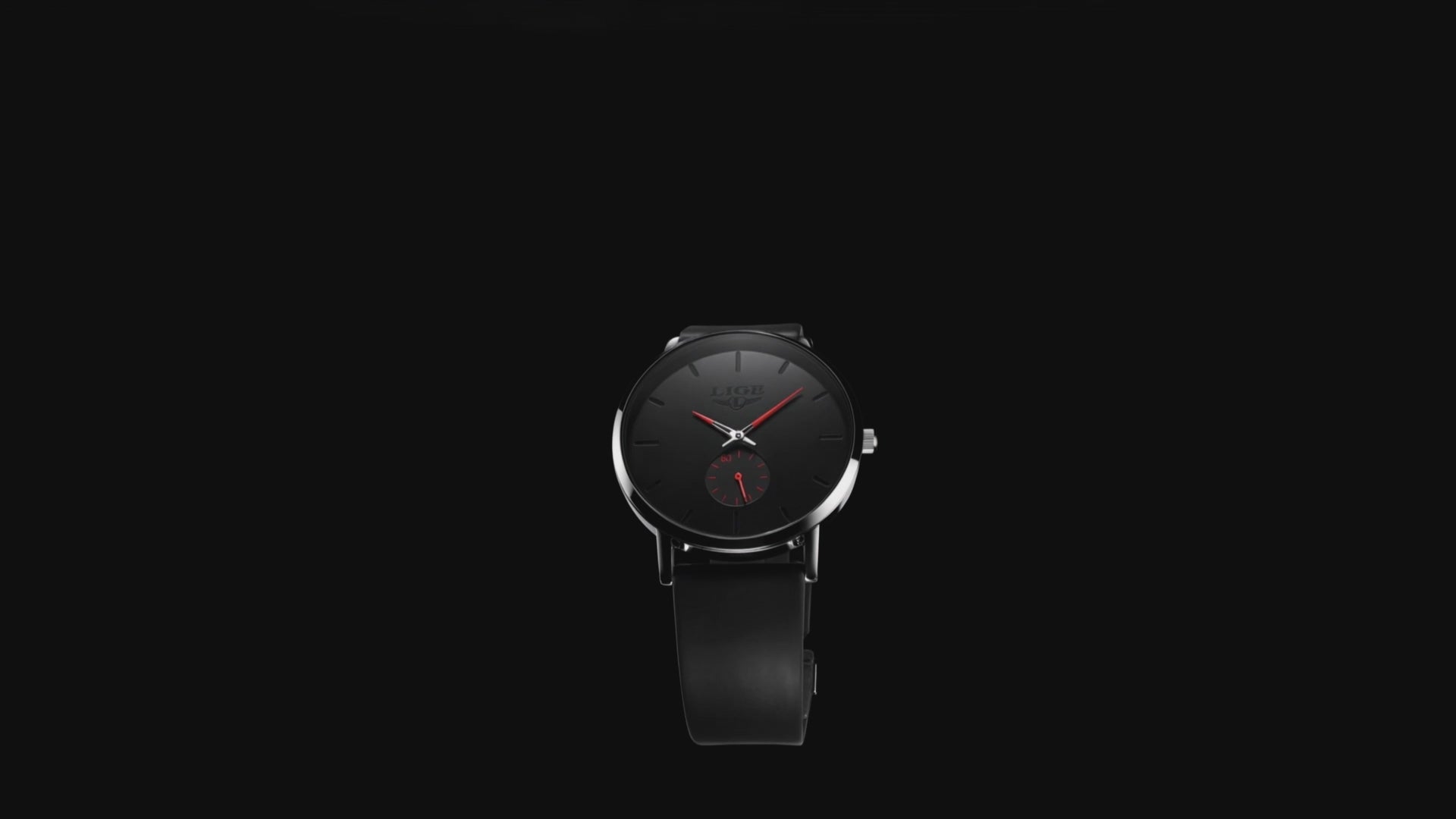 Detailed look at the Novus Red Dial Minimalist Mesh Band Wristwatchq, a red watches for men.
