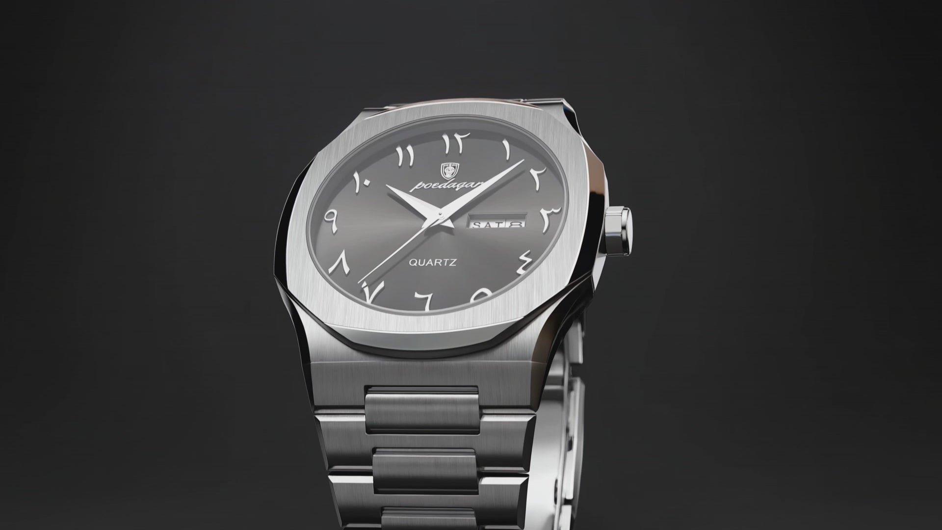 Kingsley Vintage Heritage Arabic Numeral Strap Silver watch arabic numerals .