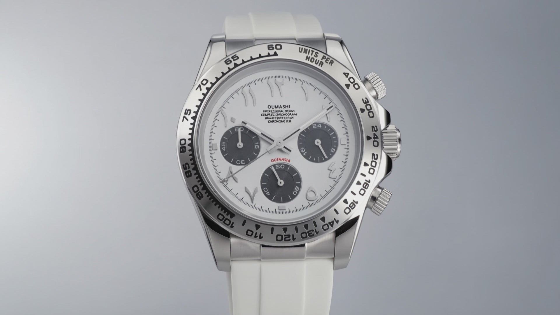 Weston Arabic Number Dial Men's White white watches for men .