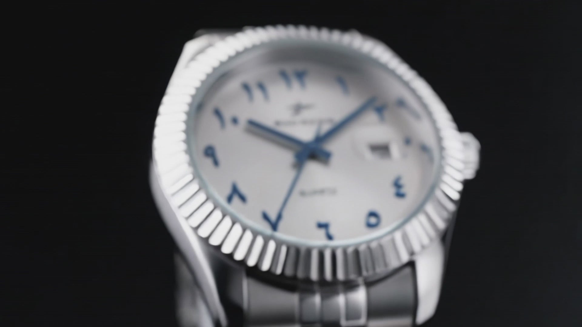 Product showcase of the Clifton Arabic Numerals Business Silver - arabic numerals watch.