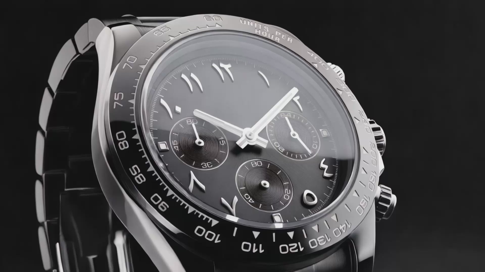 Detailed look at the Weston Arabic Number Dial Men's, a arabic dial watch.