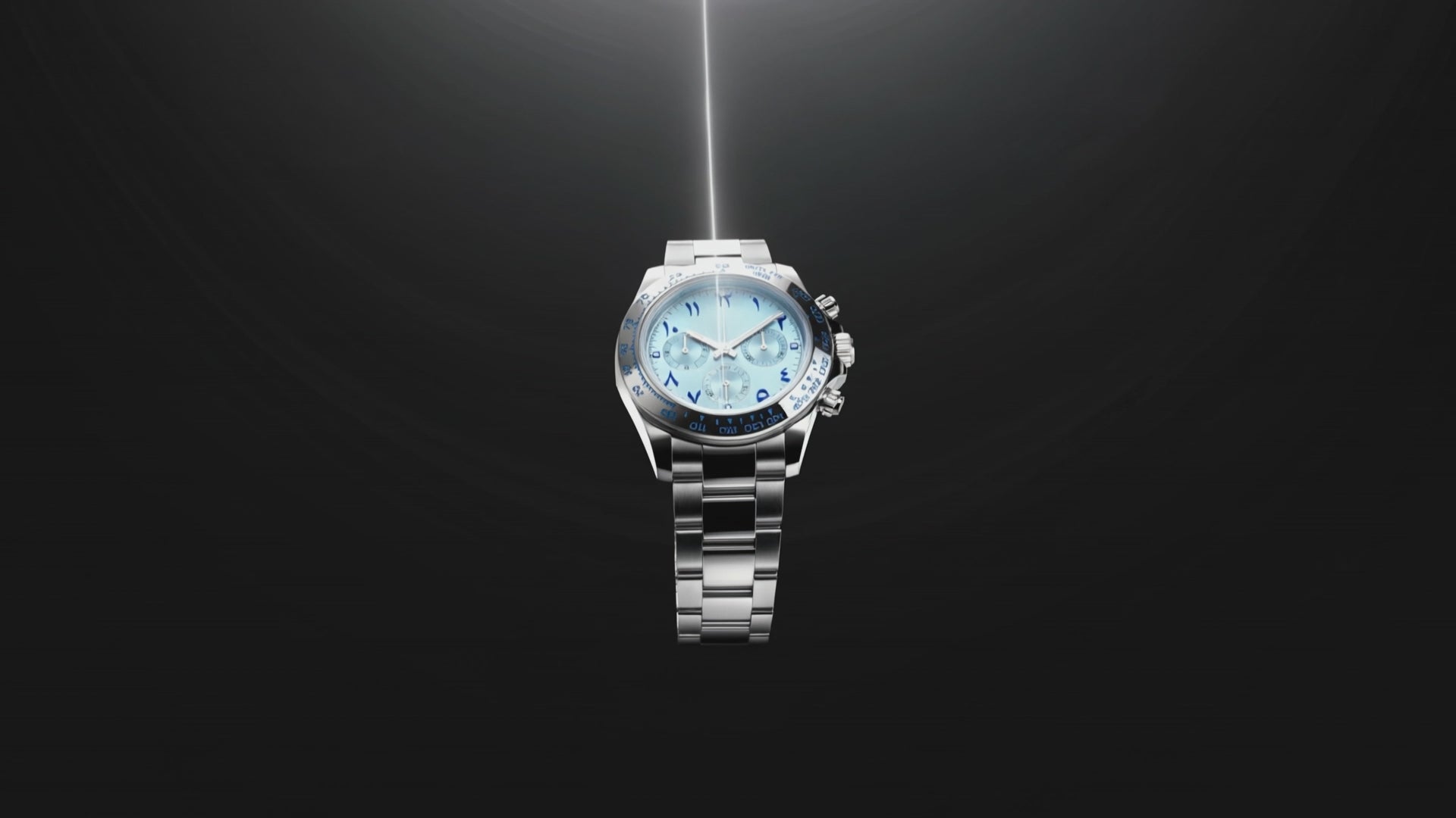 Detailed look at the Mercer Minimalist Arabic Dial Silver, a mens silver watch.