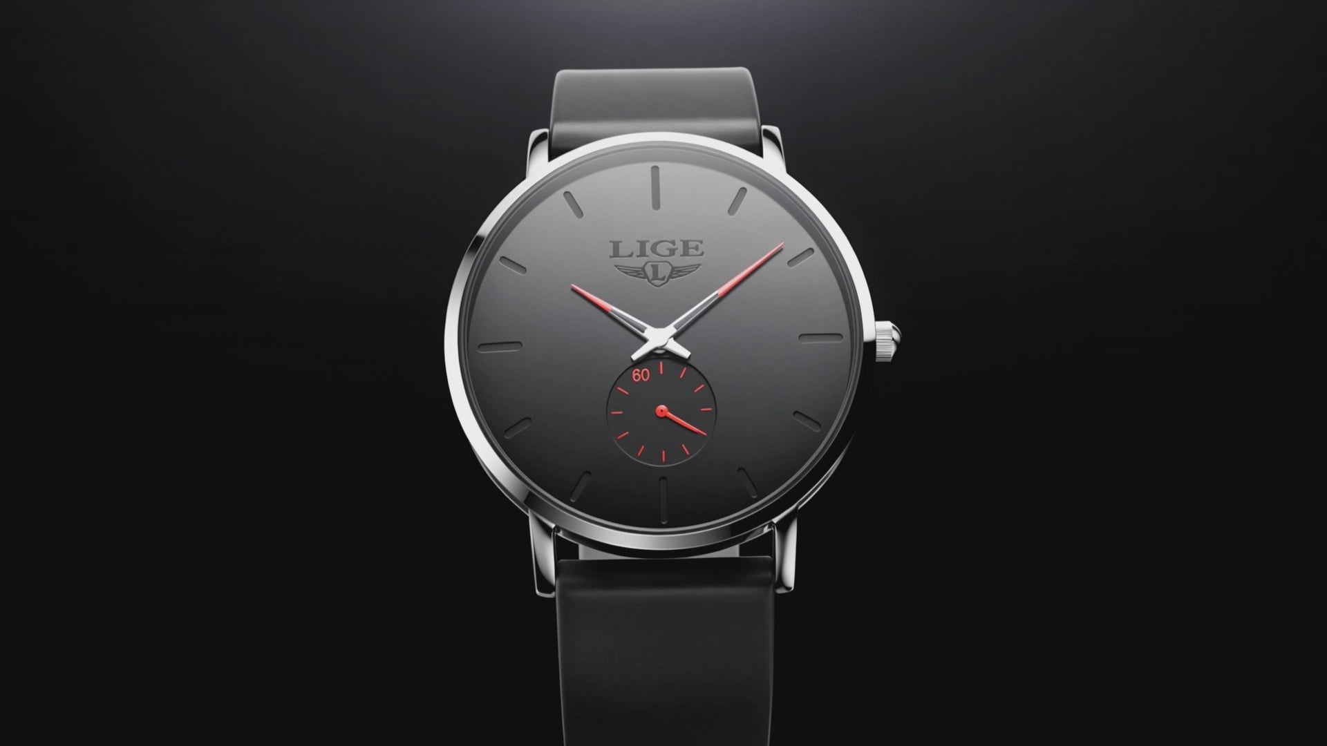Detailed look at the Novus Red Dial Minimalist Mesh Band Wristwatchq, a red watches for men.